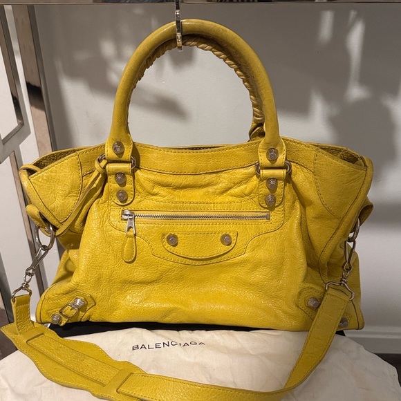 Balenciaga Vibrant Yellow Satchel - Picture 4 of 4